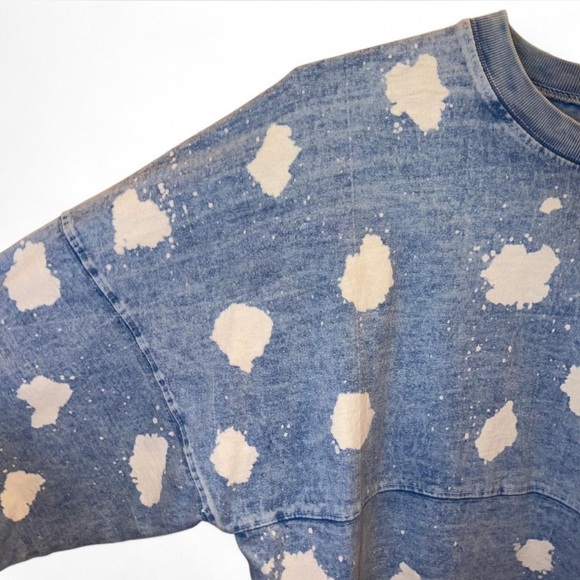 Disney Parks Blue Bleach Splatter Spirit Jersey – Size XS - Picture 4 of 9